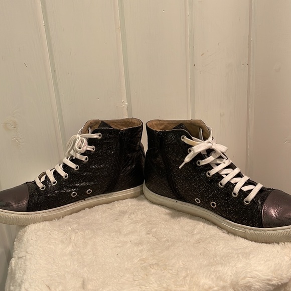 Customized Hightop Sneaker Italian Snakeskin Unisex Size 39 - Picture 4 of 7